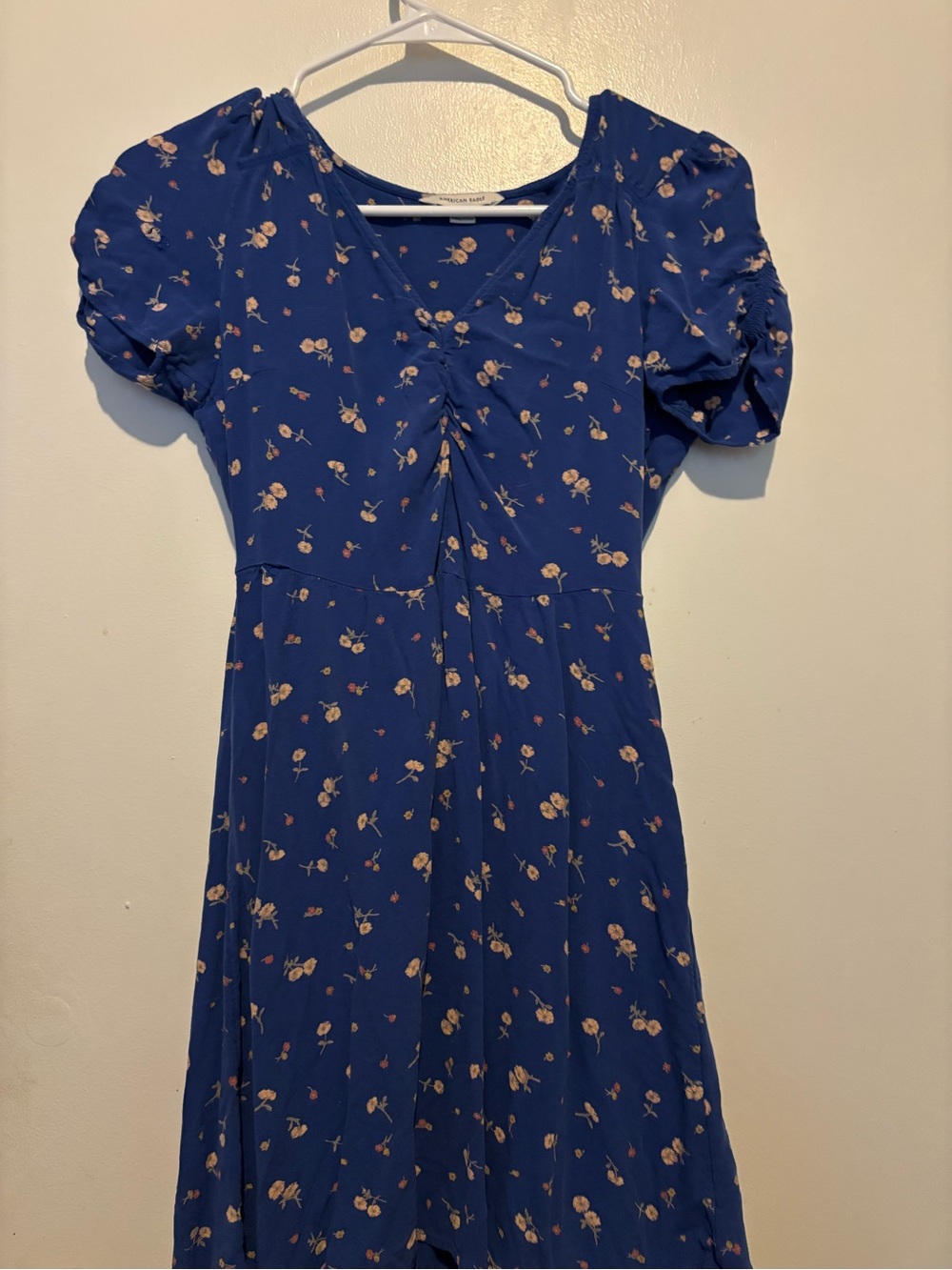 American Eagle Outfitters Royal Blue Floral Midi Dress